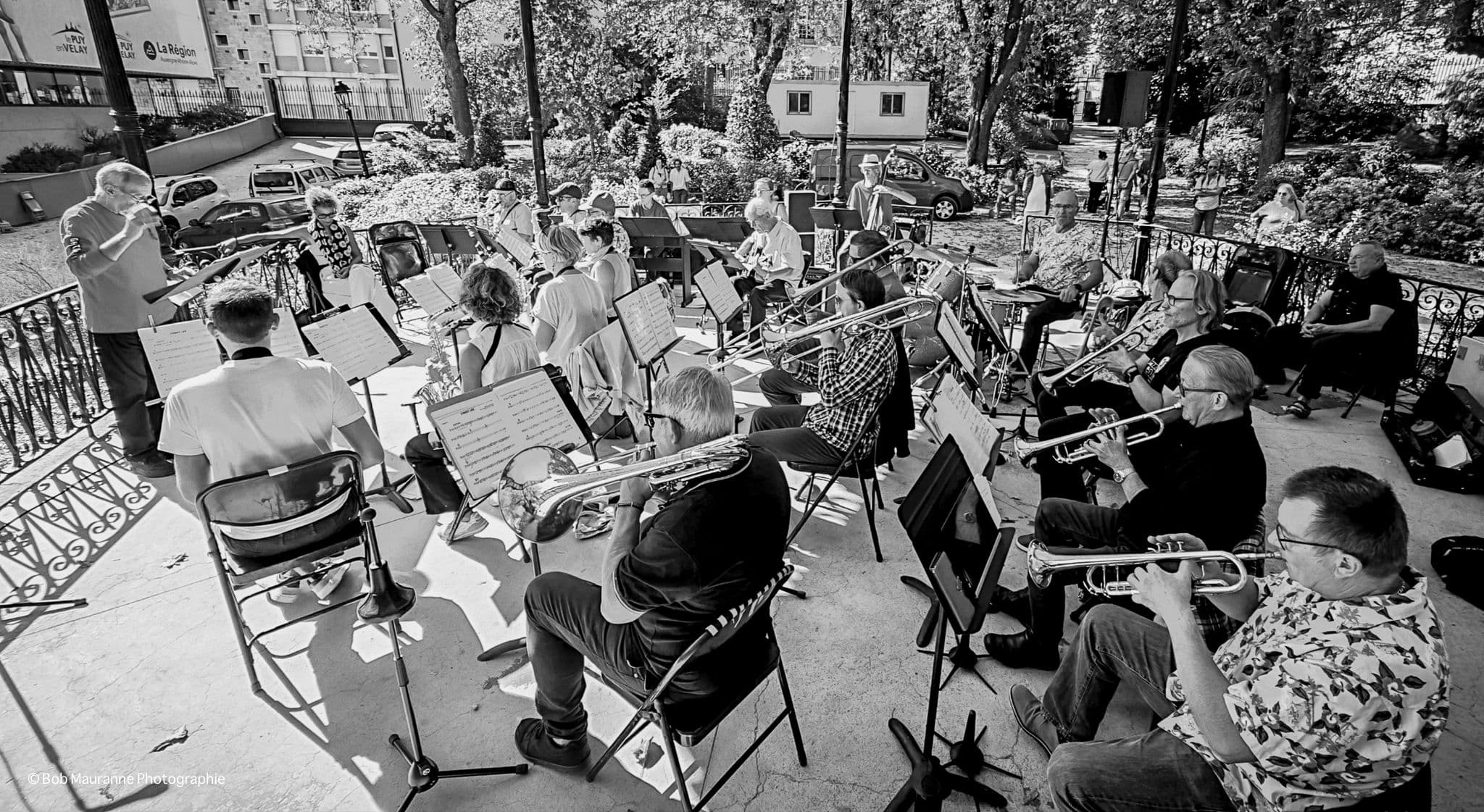 Galerie de photos de Bob Mauranne sur le Jazz Band St-Germain invité par Jazz en Velay