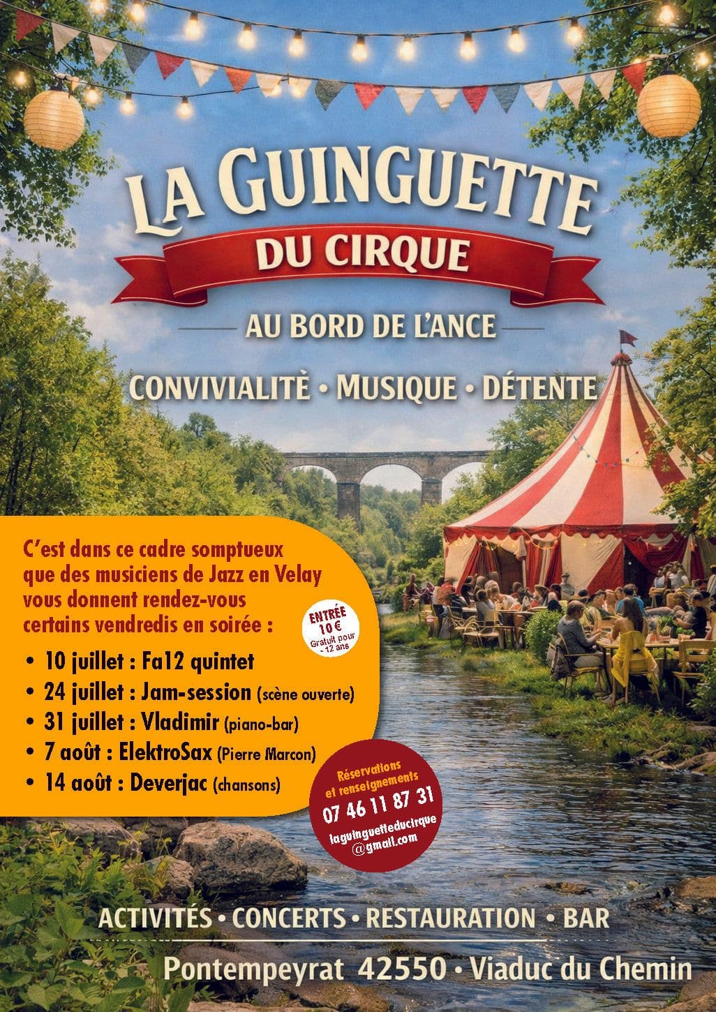 Jazz à la Guinguette du cirque !